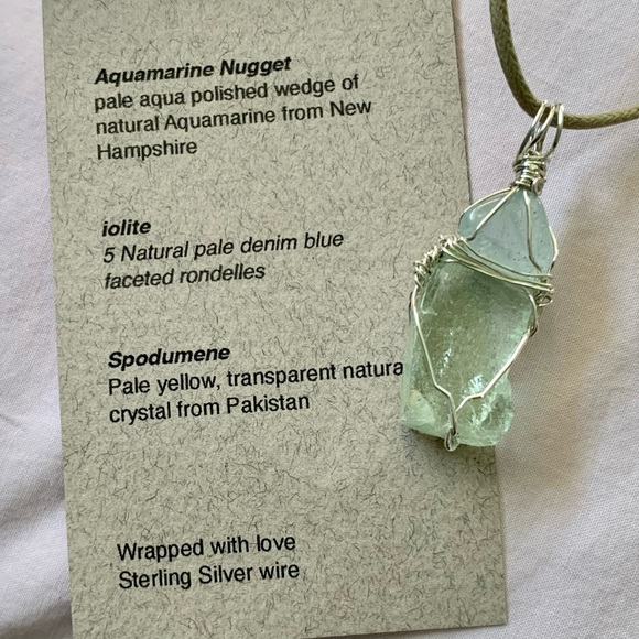 Aquamarine, Spodumene & Iolite Bead Necklace - Picture 10 of 16